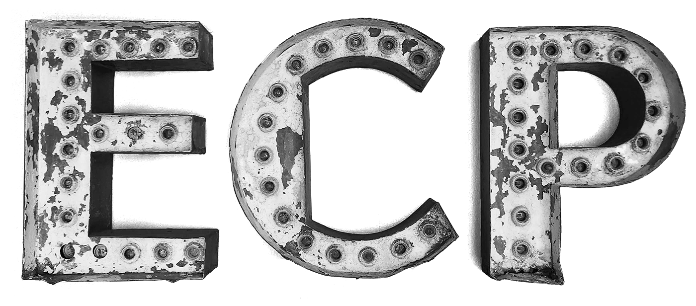 Signage of letters E, C and P