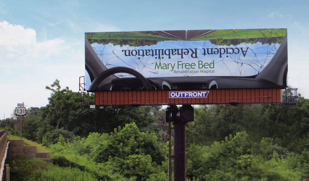 Mary Free Bed Accident Rehabilitation Billboard