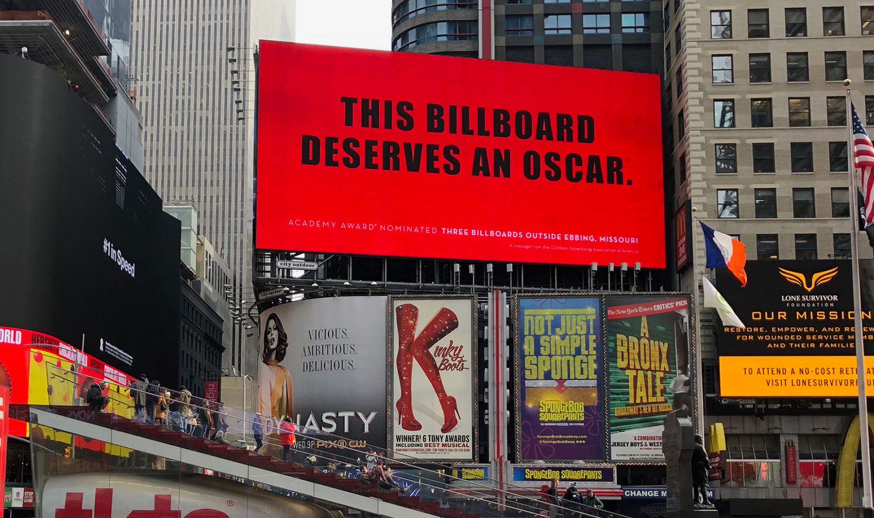 Ad agency gives Three Billboards a hand