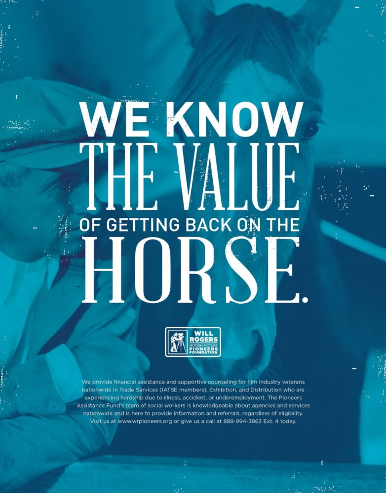Print advertisement with headline "We know the value of getting back on the horse."