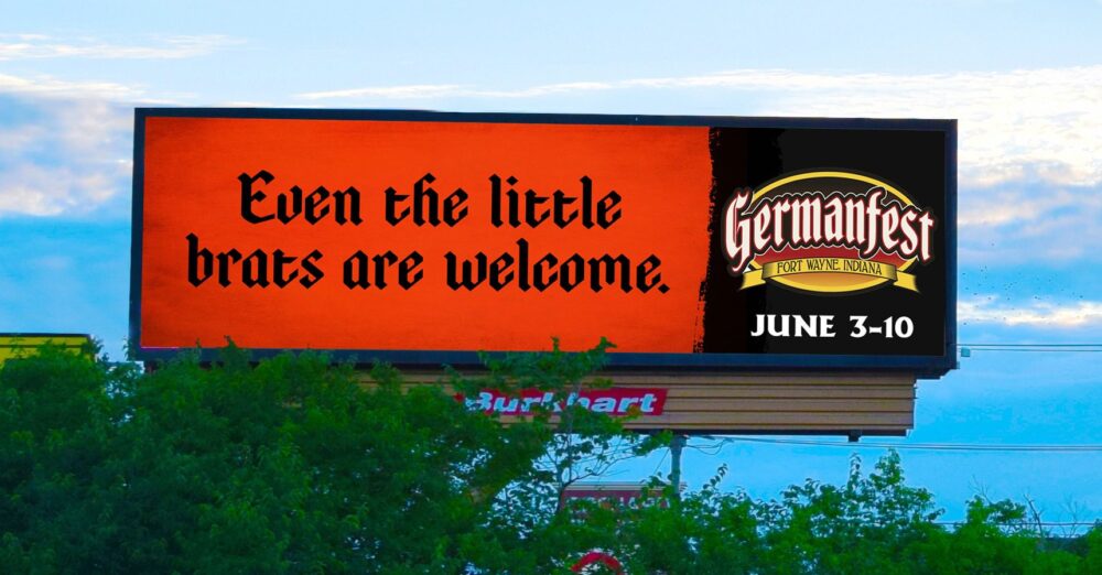 Germanfest. Even the little brats are welcome.