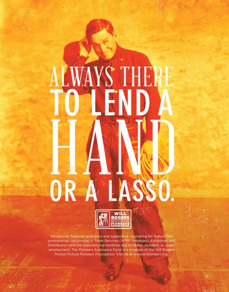Print advertisement with headline "Always there to lend a hand or a lasso"