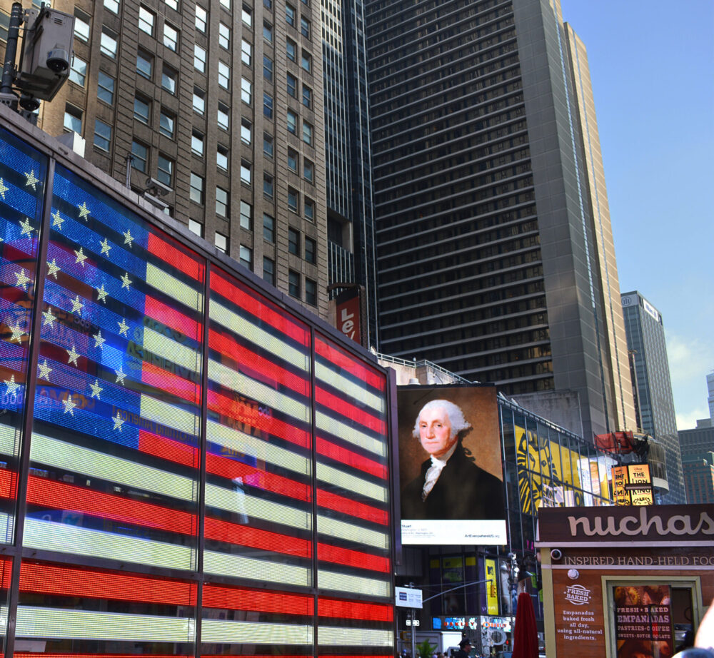 Digital Out of Home of Washington in Times Square