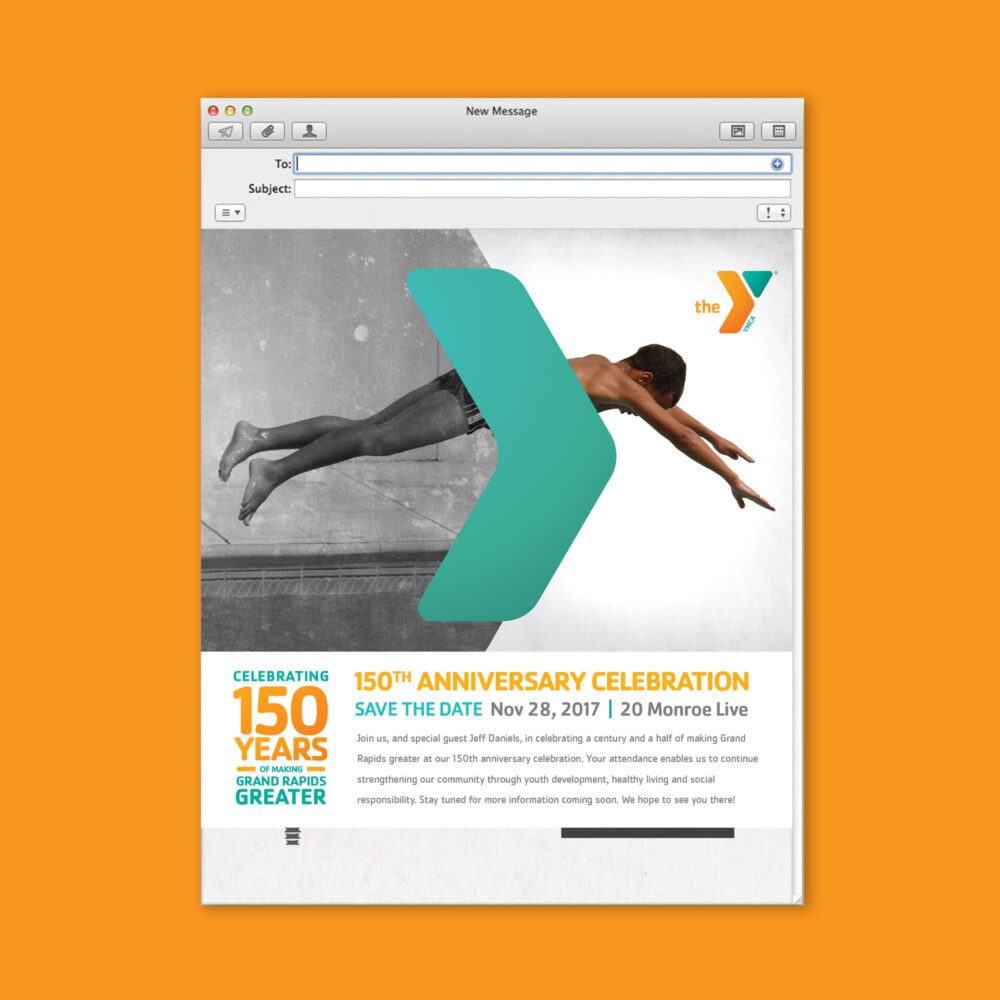 Email marketing for 150th years of YMCA