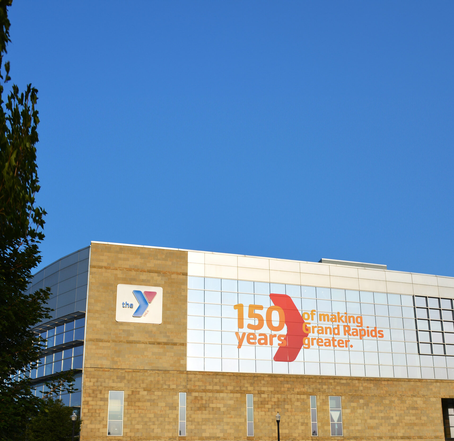 Window decal for YMCA of Greater Grand Rapids