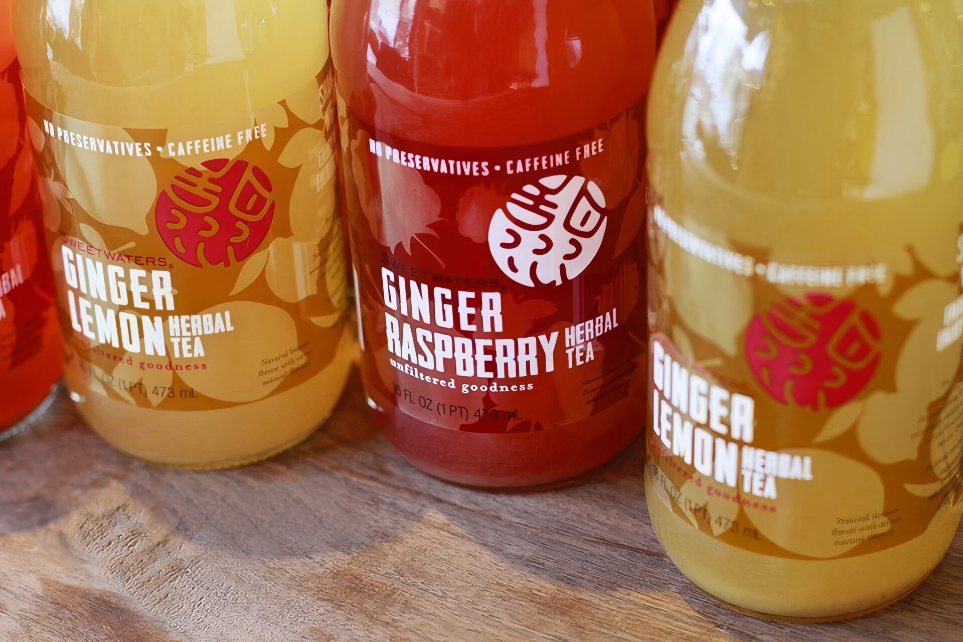 Ginger tea bottle design