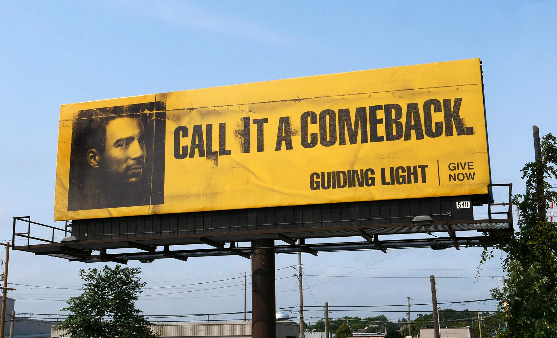 Out of home bulletin for Guiding Light. Call it a comeback.