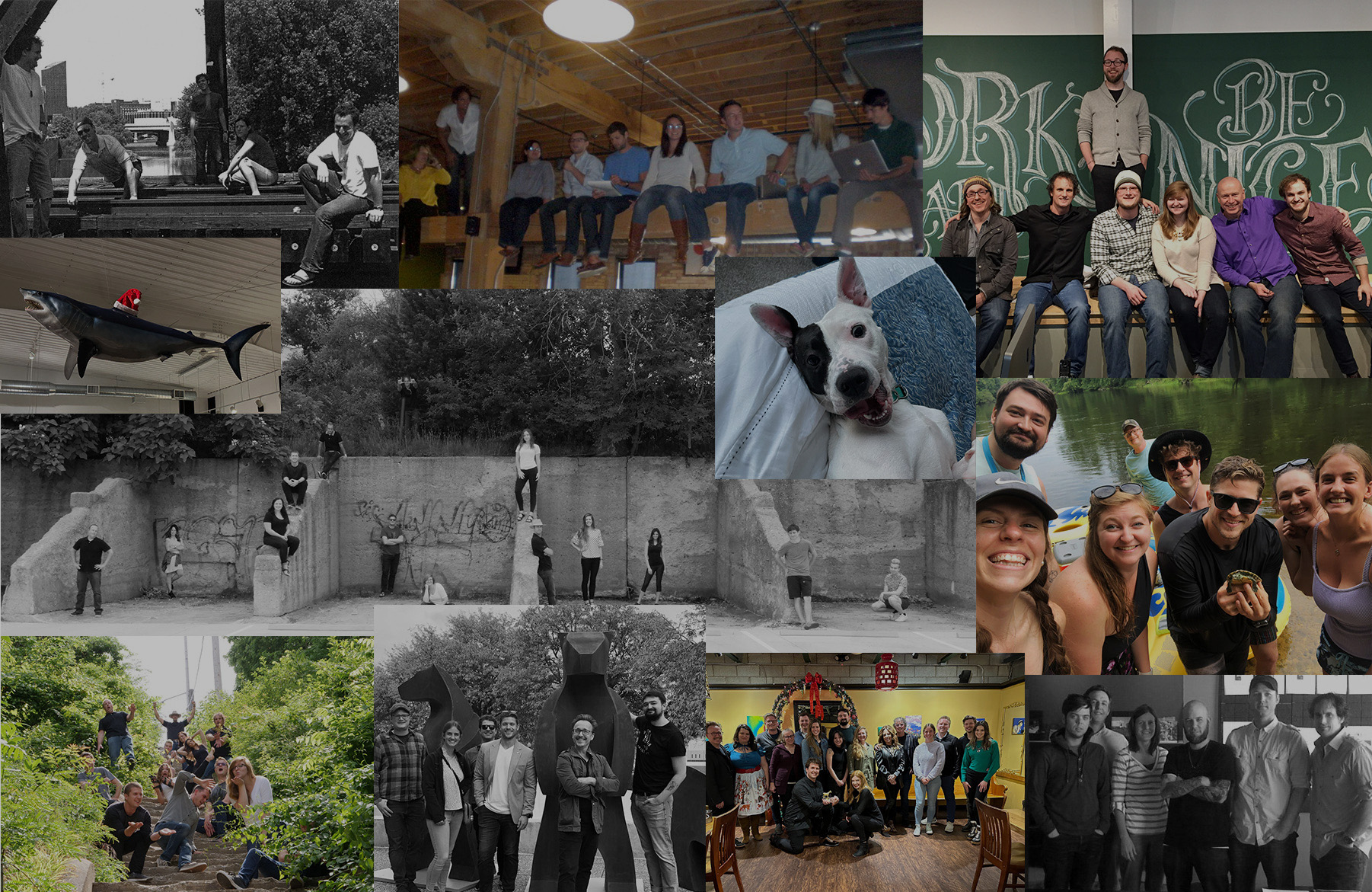Collage of the ECP team throughout the years.
